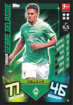 Theodor Gebre Selassie Werder Bremen 2019/20 Topps MA Bundesliga #68